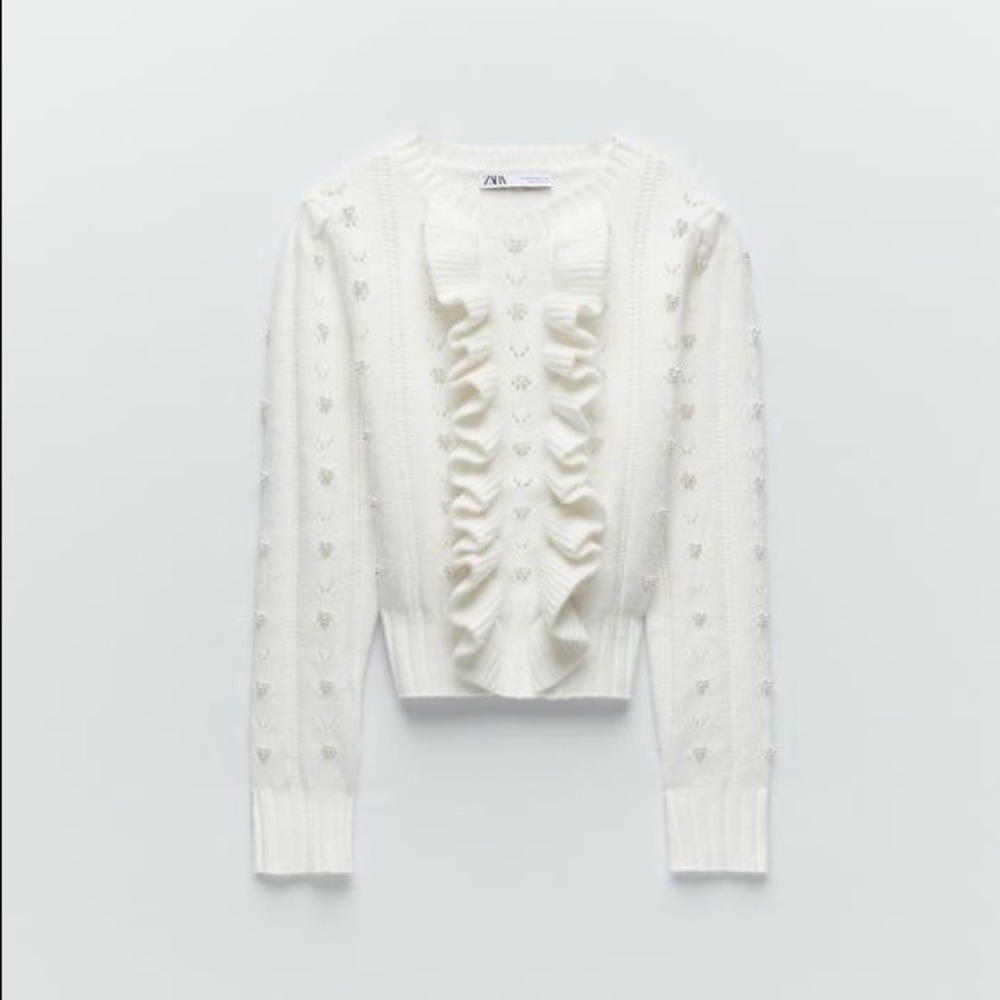 NWT ZARA PEARL TOP
